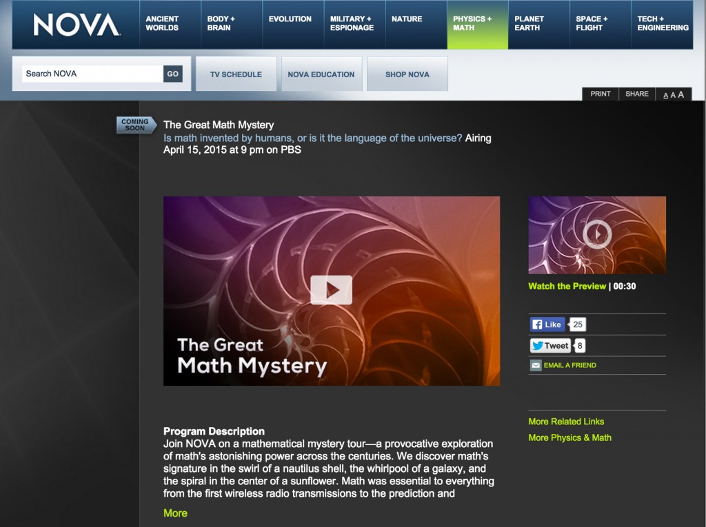 NOVA video page